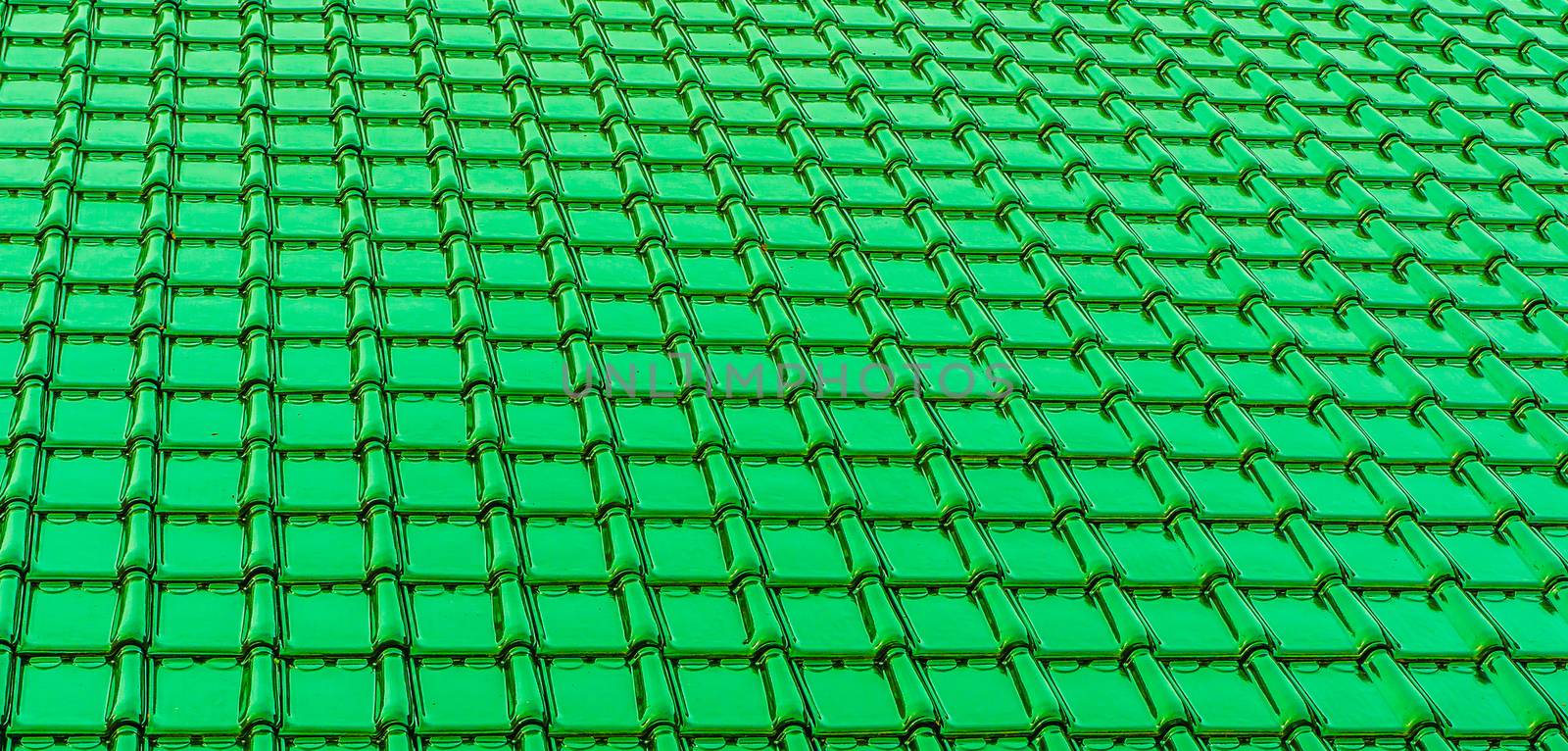 modern deep green glossy rooftop tiling texture background