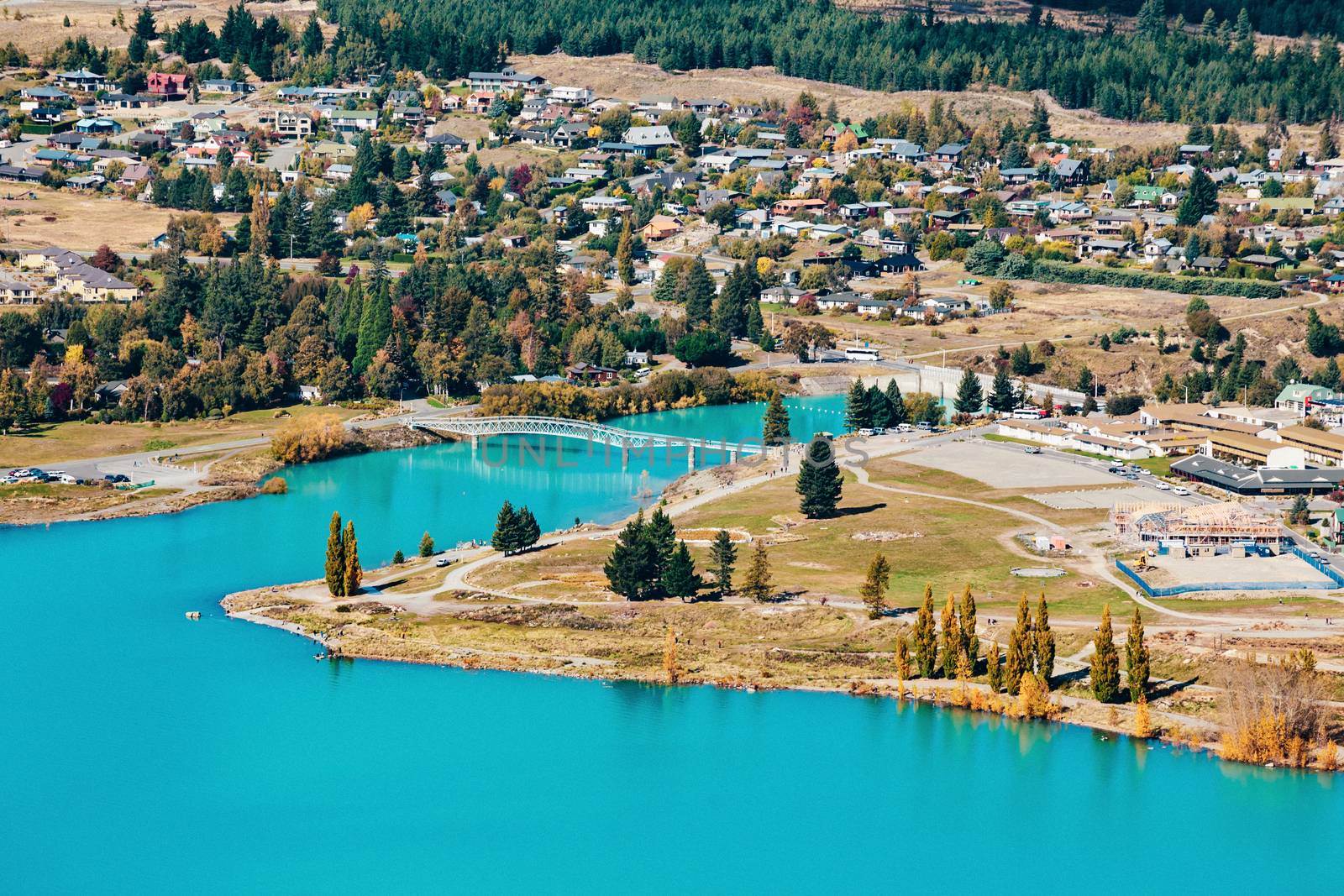 View of Lake Tekapo from Mount John, NZ by cozyta