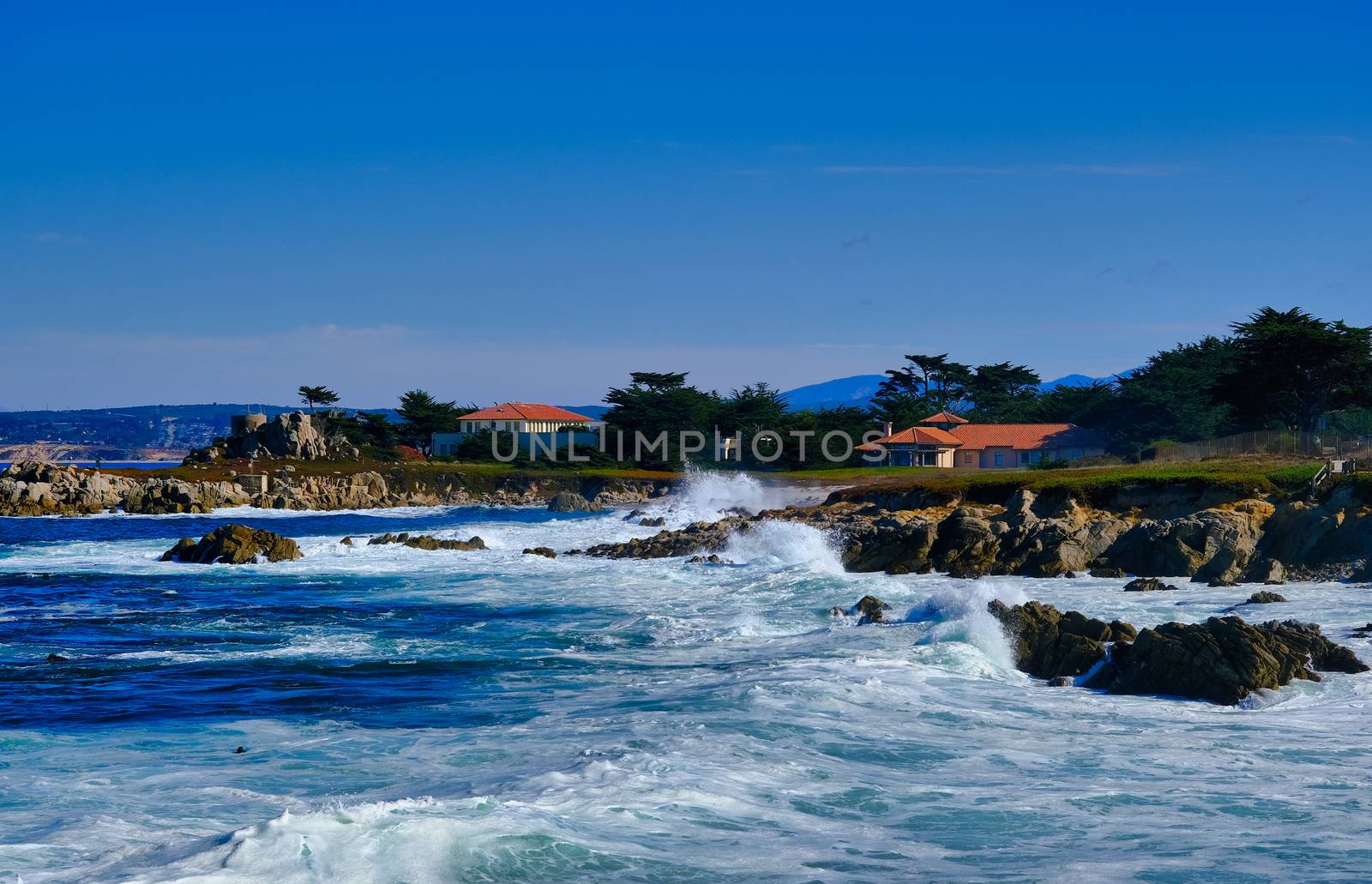 Crashing Surf in Monterey by dbvirago
