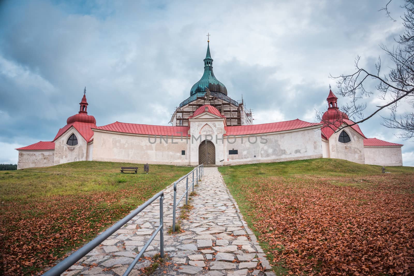 Pilgrimage Church of St John of Nepomuk at Zelena hora in Zdar nad Sazavou, national cultural heritage and the UNESCO World heritage monument