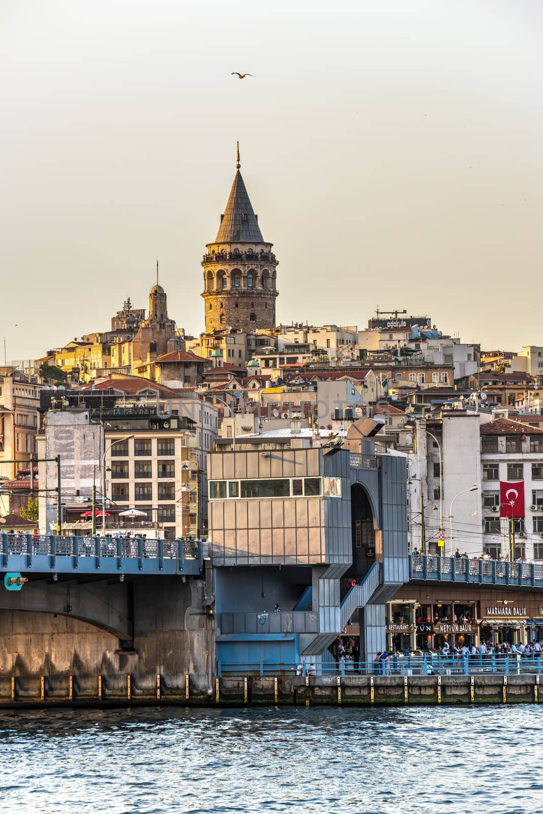 Galata Bridge in Istanbul, Turkey by Multipedia