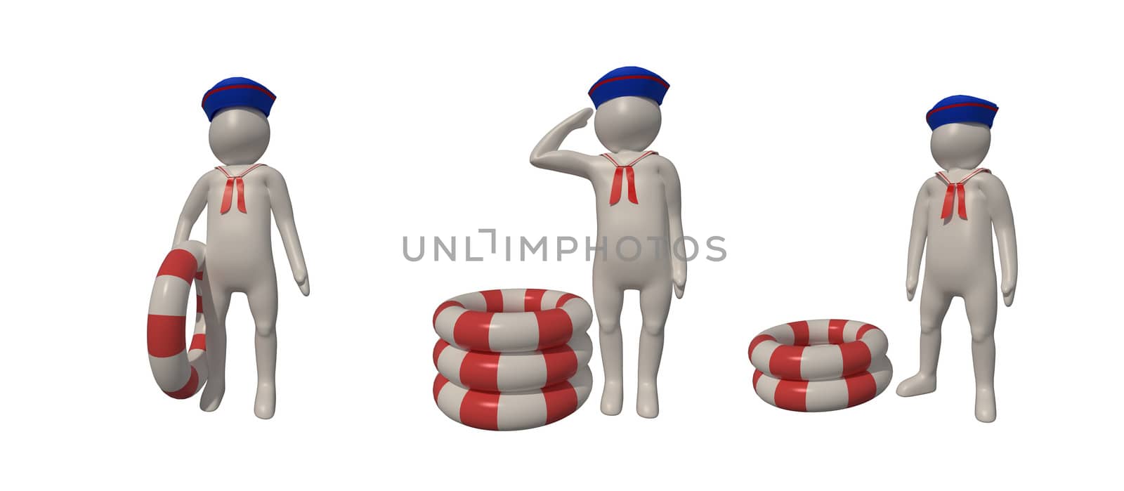 3d illustrator, 3d rendering of the white character on white backgroud.