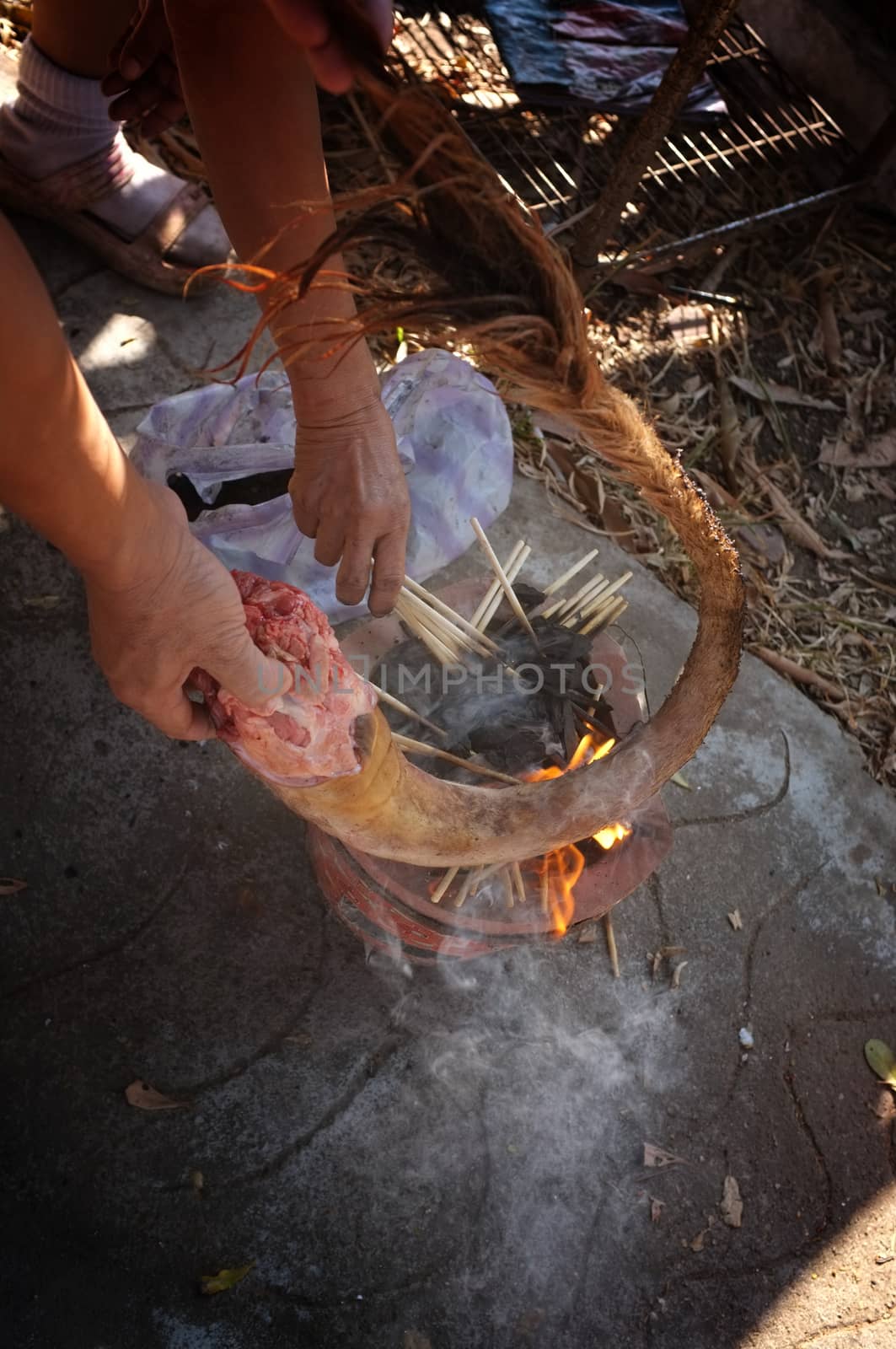 THE MAN burn Oxtail , Ingredient for Cooking THAI Oxtail Soup