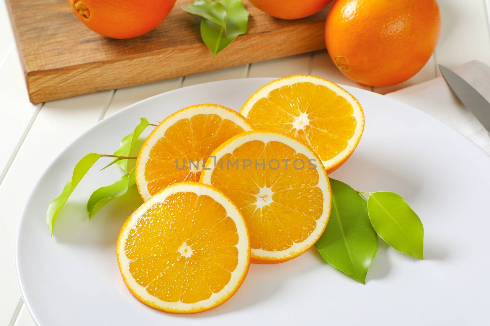 Fresh orange slices by Digifoodstock