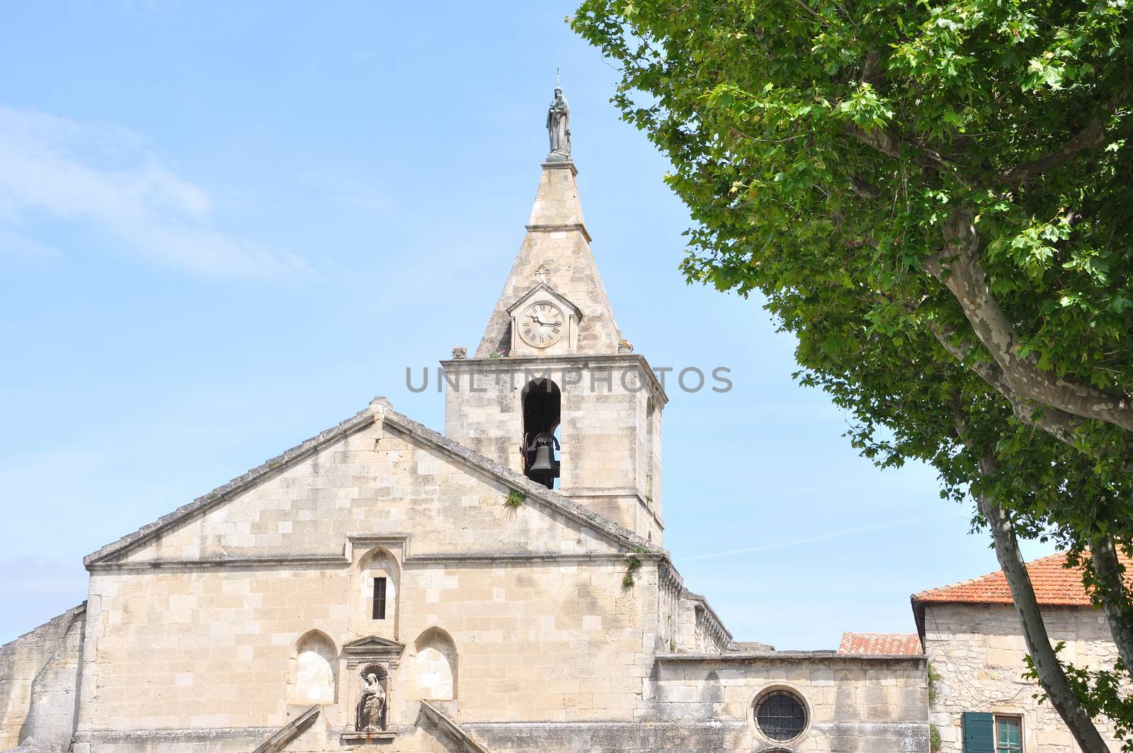 religious monument. spiritual retreat and reflection in the abbey, France