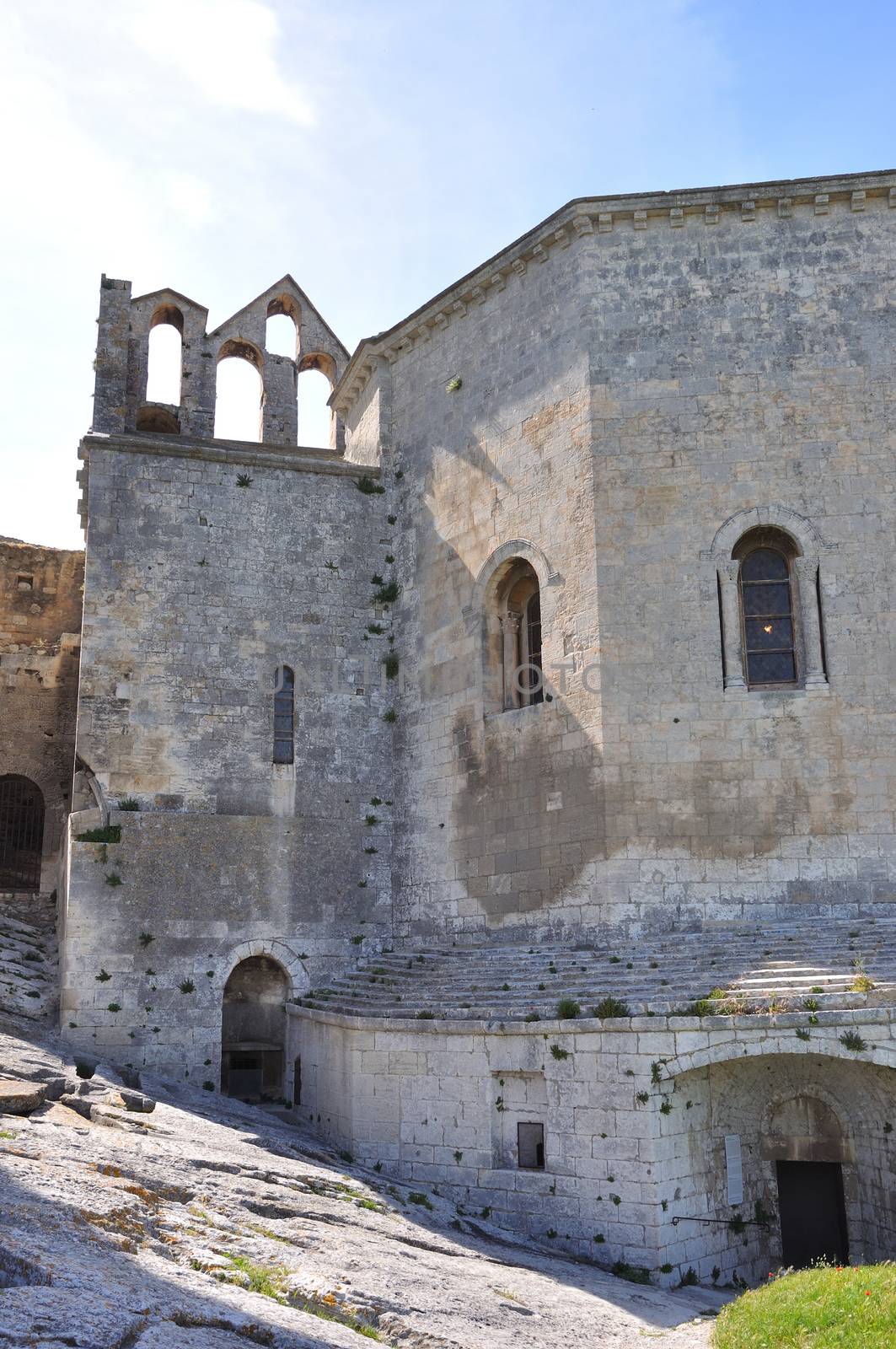 religious monument. spiritual retreat and reflection in the abbey, France