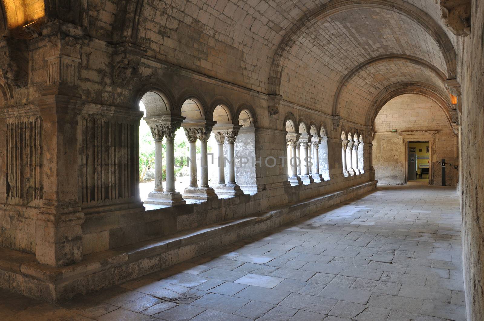 religious monument. spiritual retreat and reflection in the abbey, France