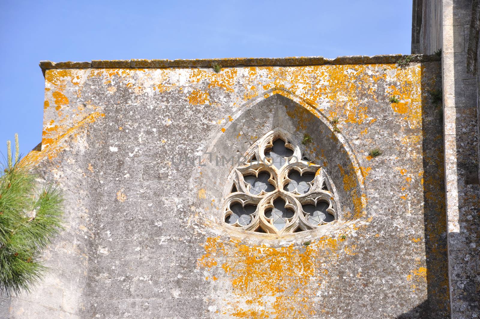 religious monument. spiritual retreat and reflection in the abbey, France