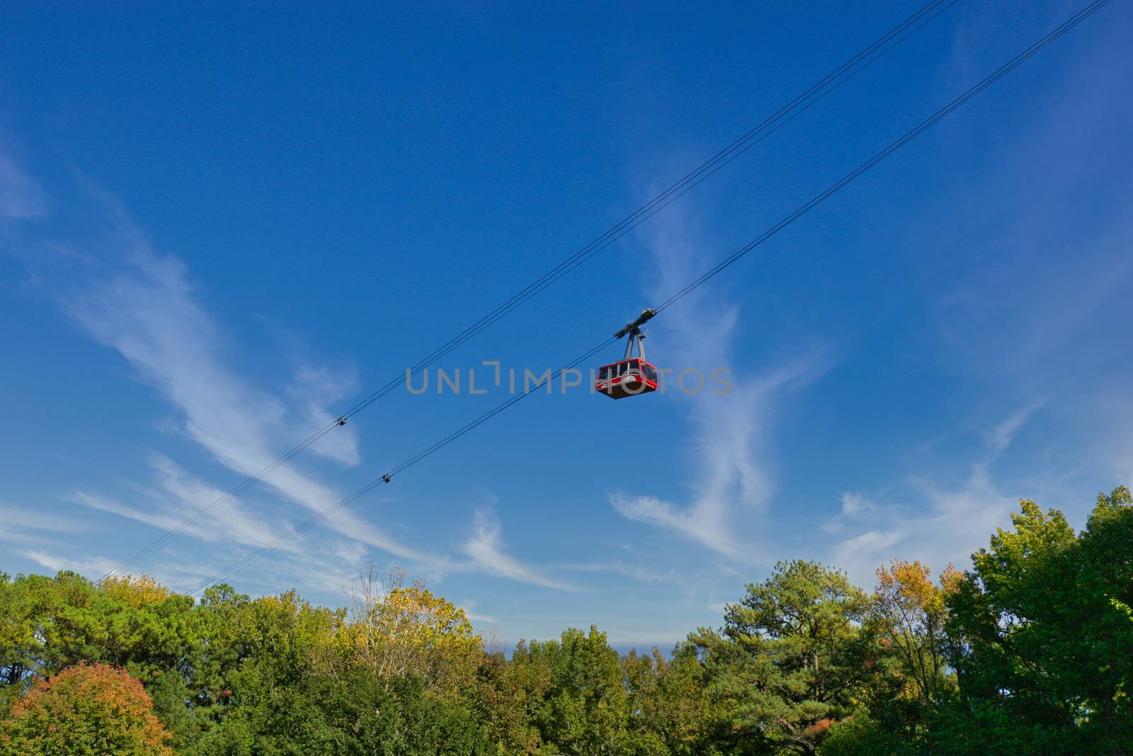 Skylift in Autumn Sky by dbvirago