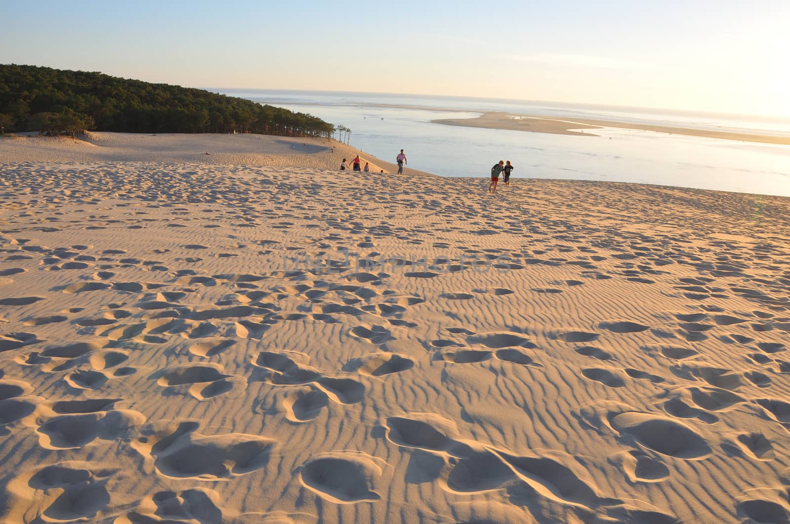 holidays around the Arcachon bay and the pilat dune, France.
summer evening on the beach