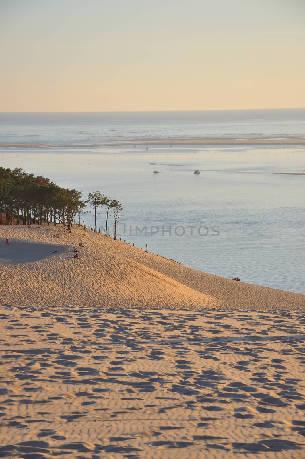 holidays around the Arcachon bay and the pilat dune, France.
summer evening on the beach