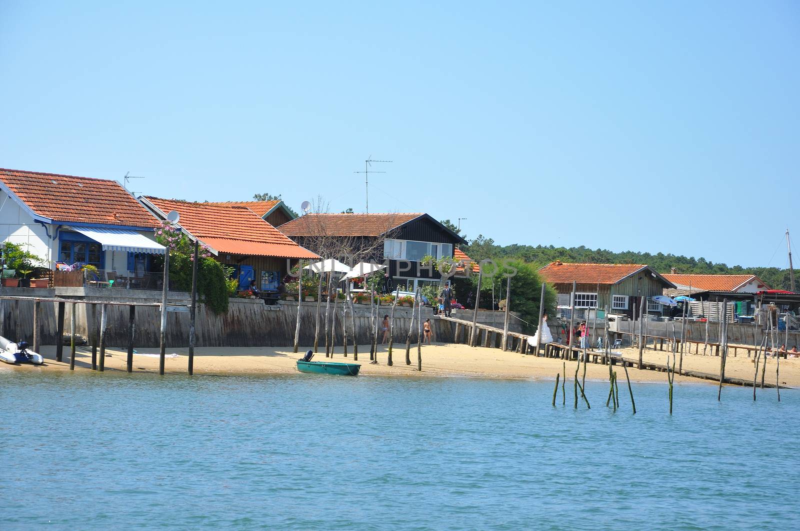 holidays around the Arcachon basin and cap ferret, France.