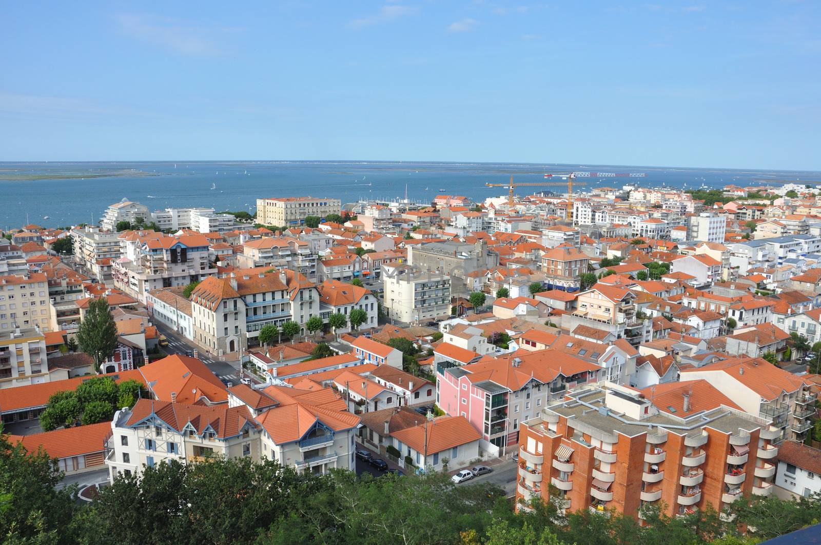 holidays around the Arcachon basin and cap ferret, France.