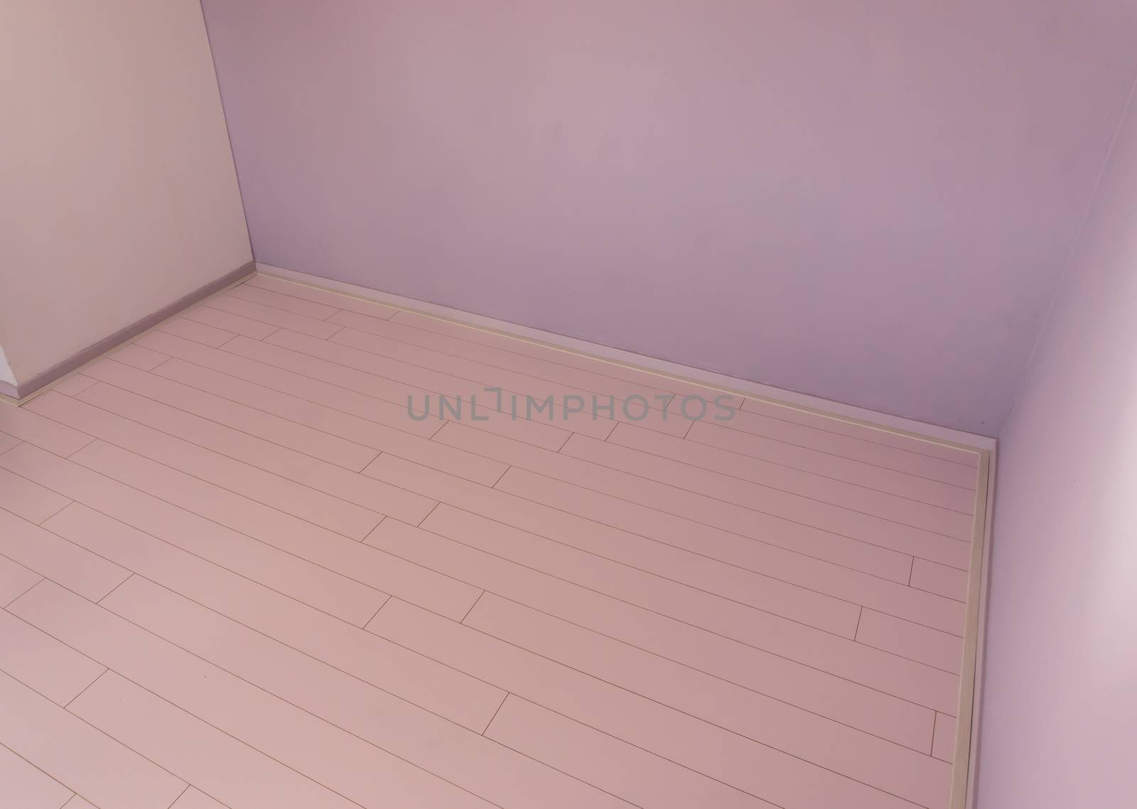 Empty chamber room in modern designer colors pink and purple background texture