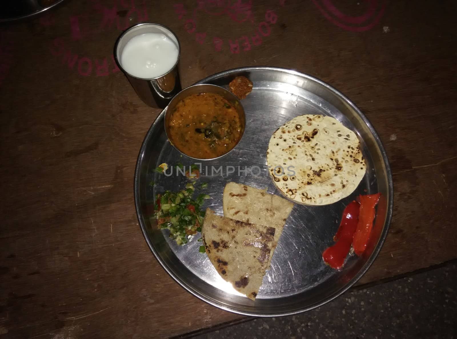 a native rural Maharashtrian meal