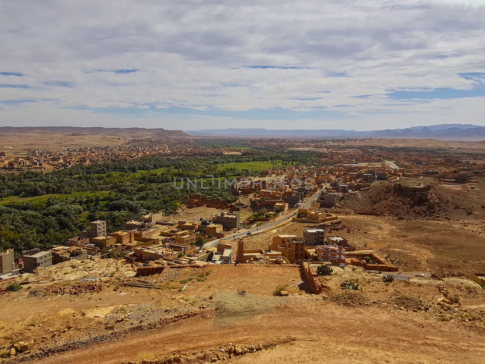 View from a hilltop in Morocco.