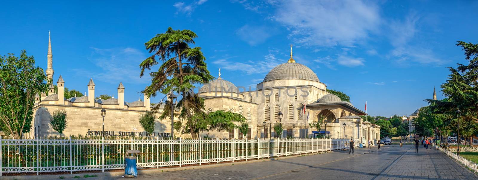 Istambul, Turkey – 07.13.2019. Tomb of Sultan Ahmet on a summer day, Istanbul, Turkey