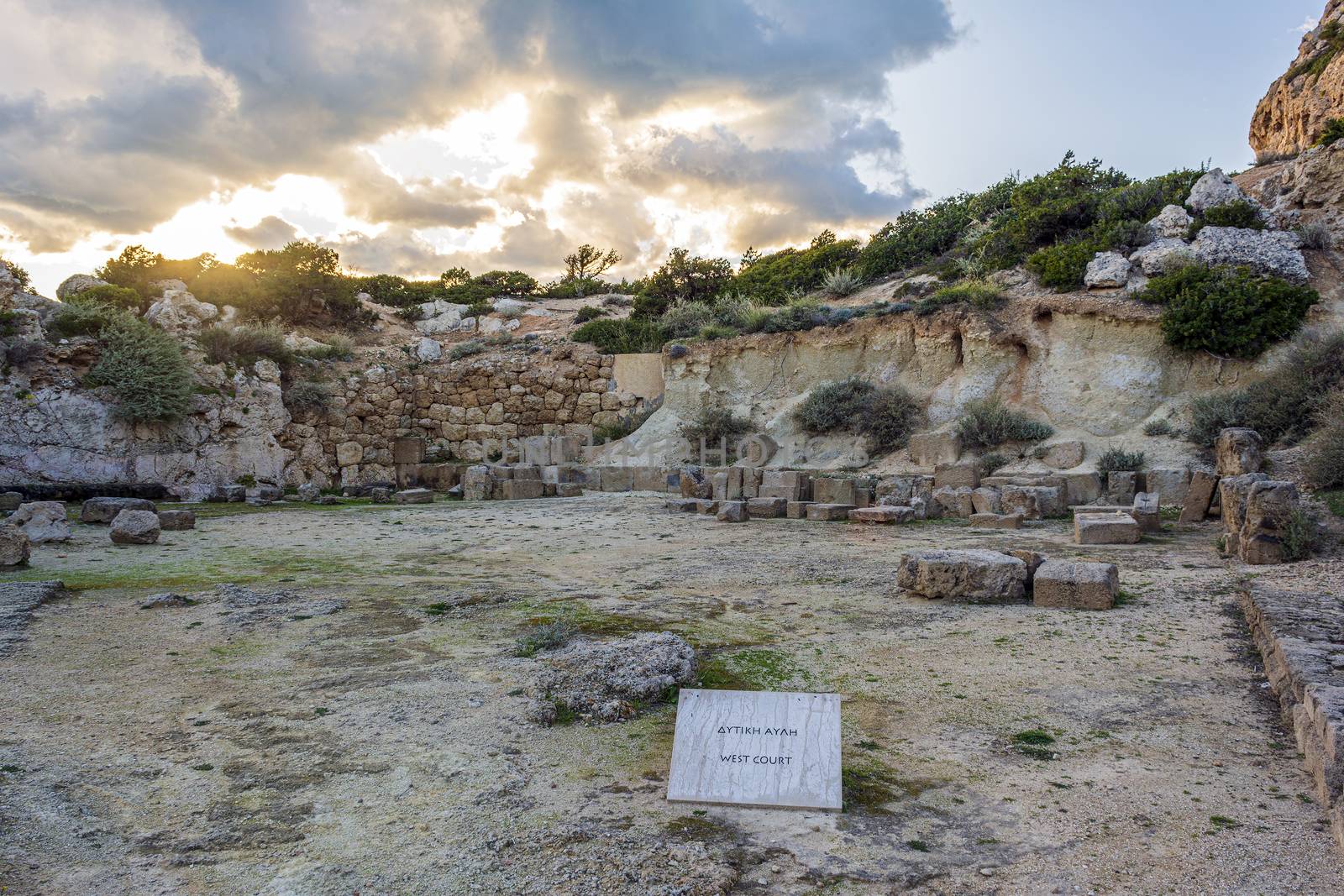 The ancient temple of Hera near Perachora village in Greece by ankarb