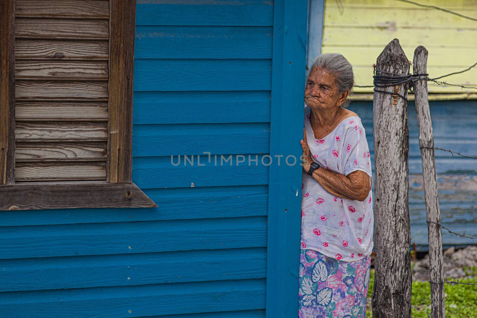 Old Dominican lady on the street 2 by pippocarlot