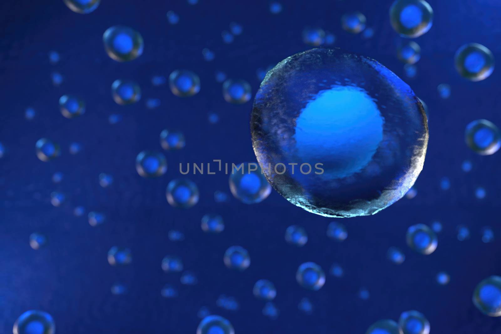 3d rendering of Cell biology deals with the smallest unit of life.