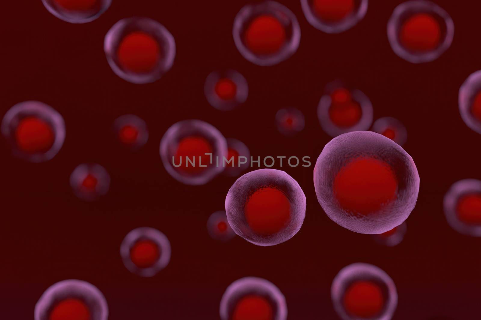 3d rendering of Cell biology deals with the smallest unit of life.