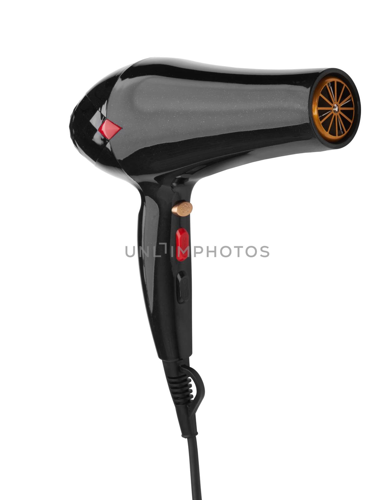 Hair dryer isolated on a white background