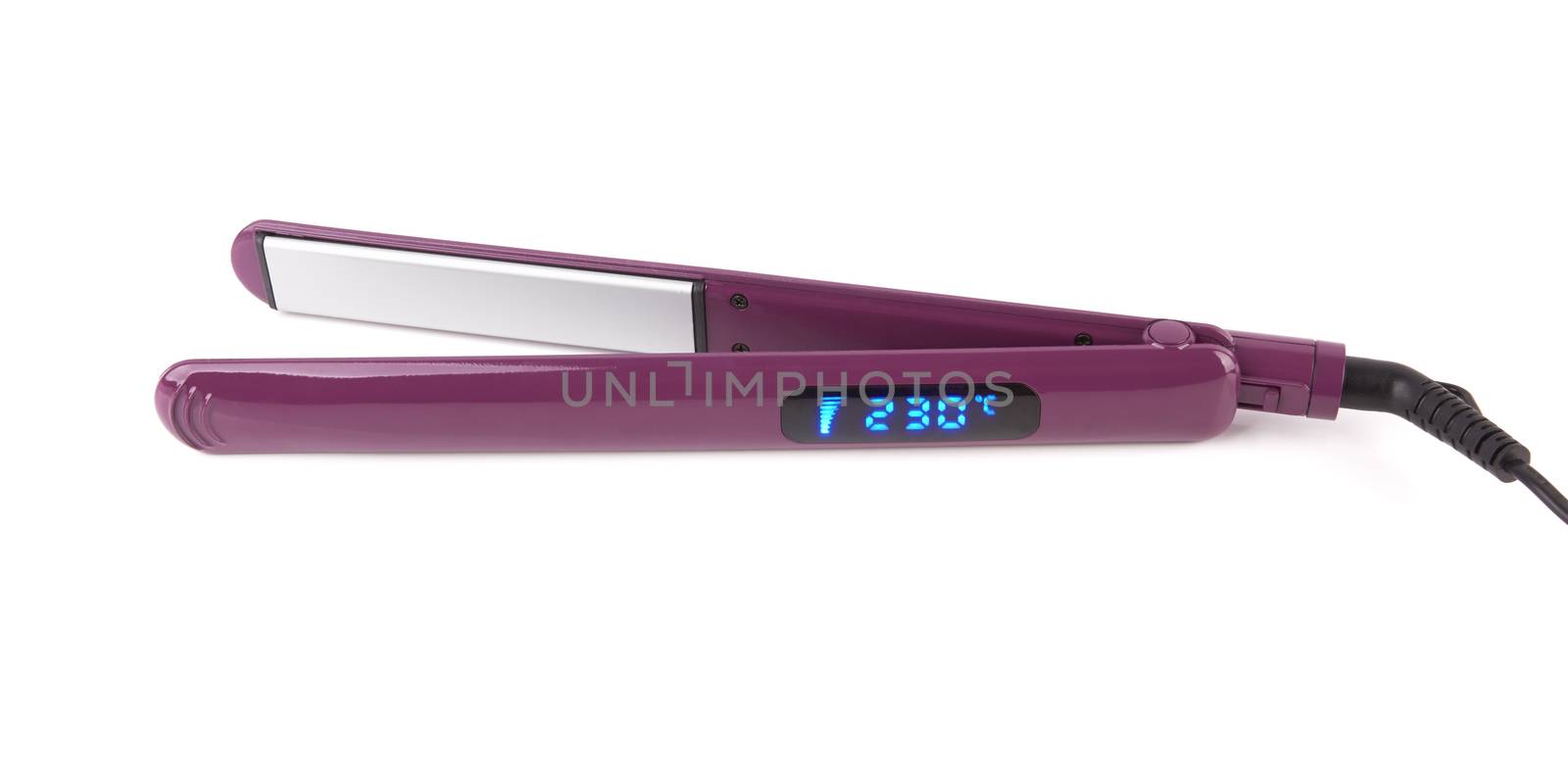 Hair straightener isolated on a white background