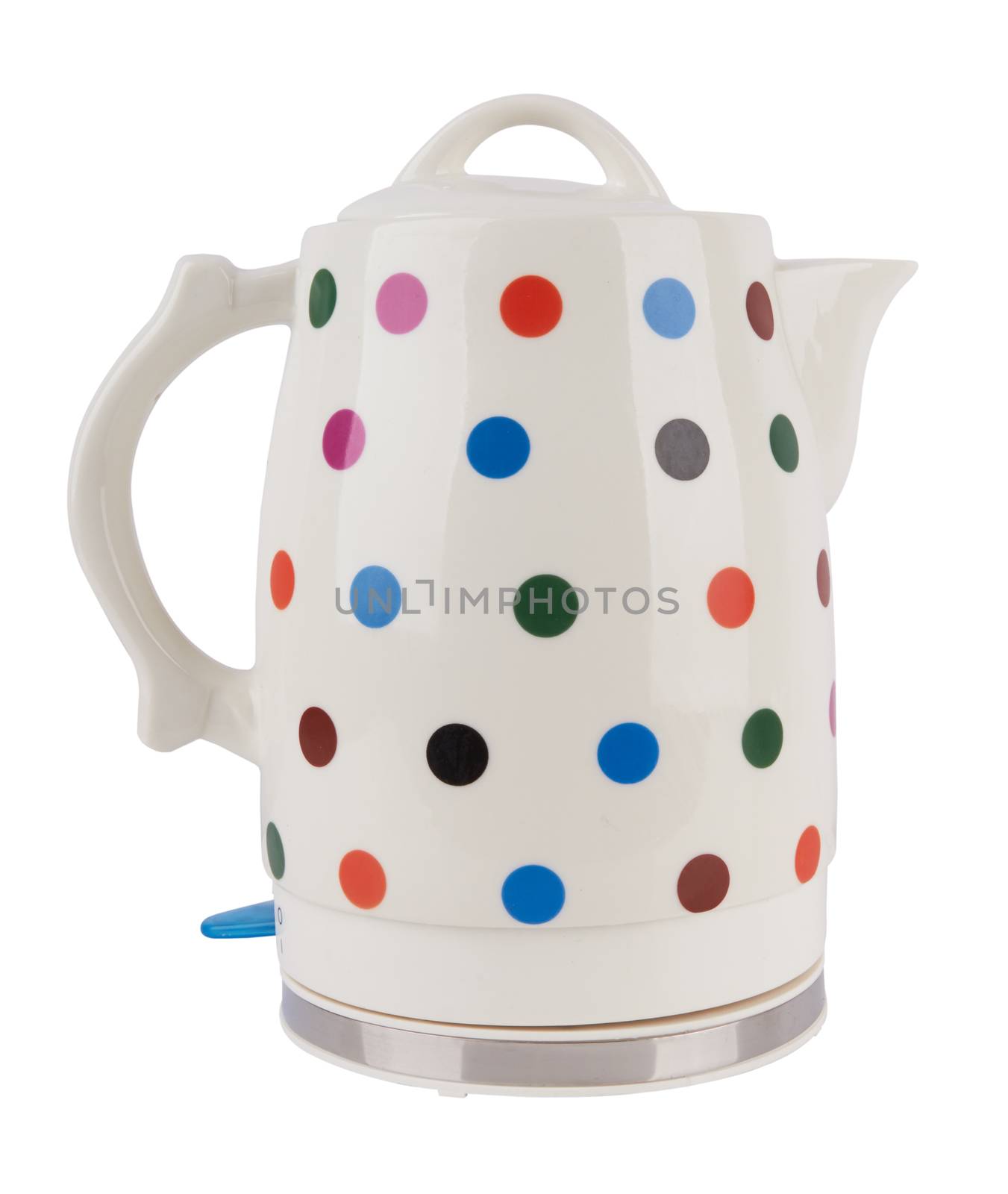 ceramics electric kettle isolated on white background