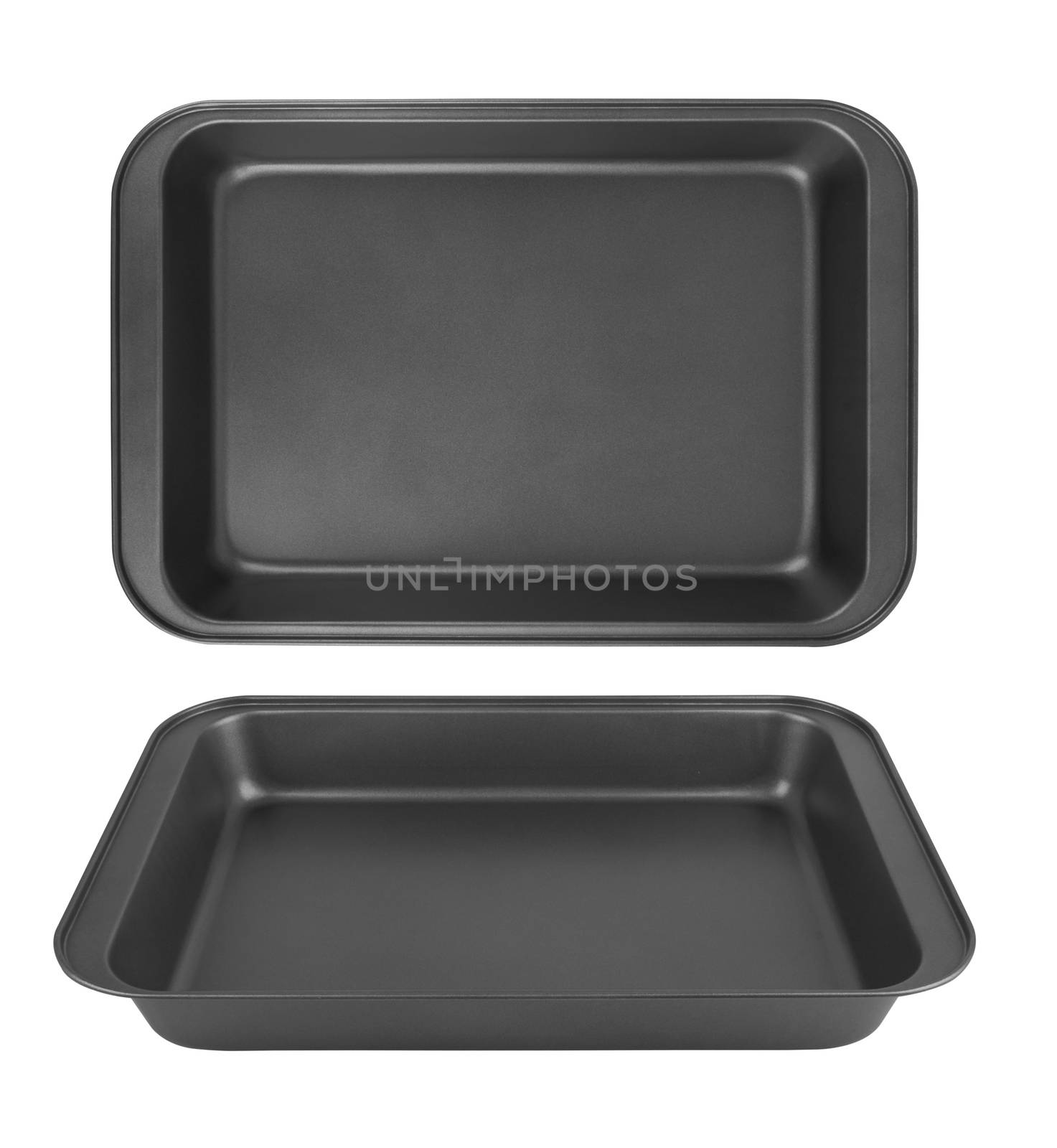 baking tray isolated on a white background