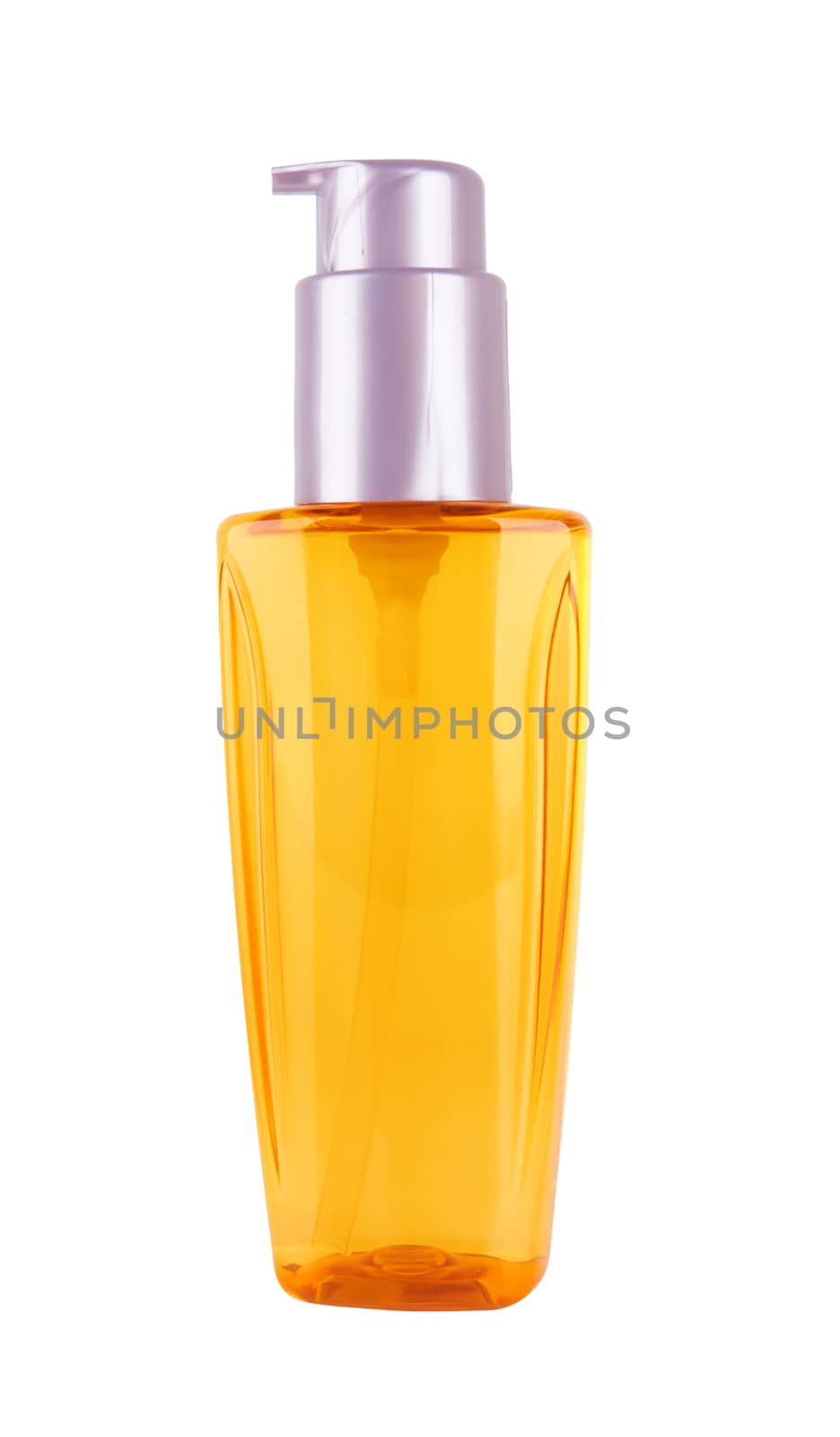 plastic bottle isolated over white background