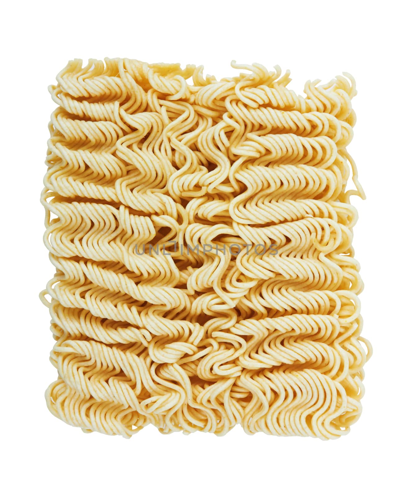 instant noodles on a white background