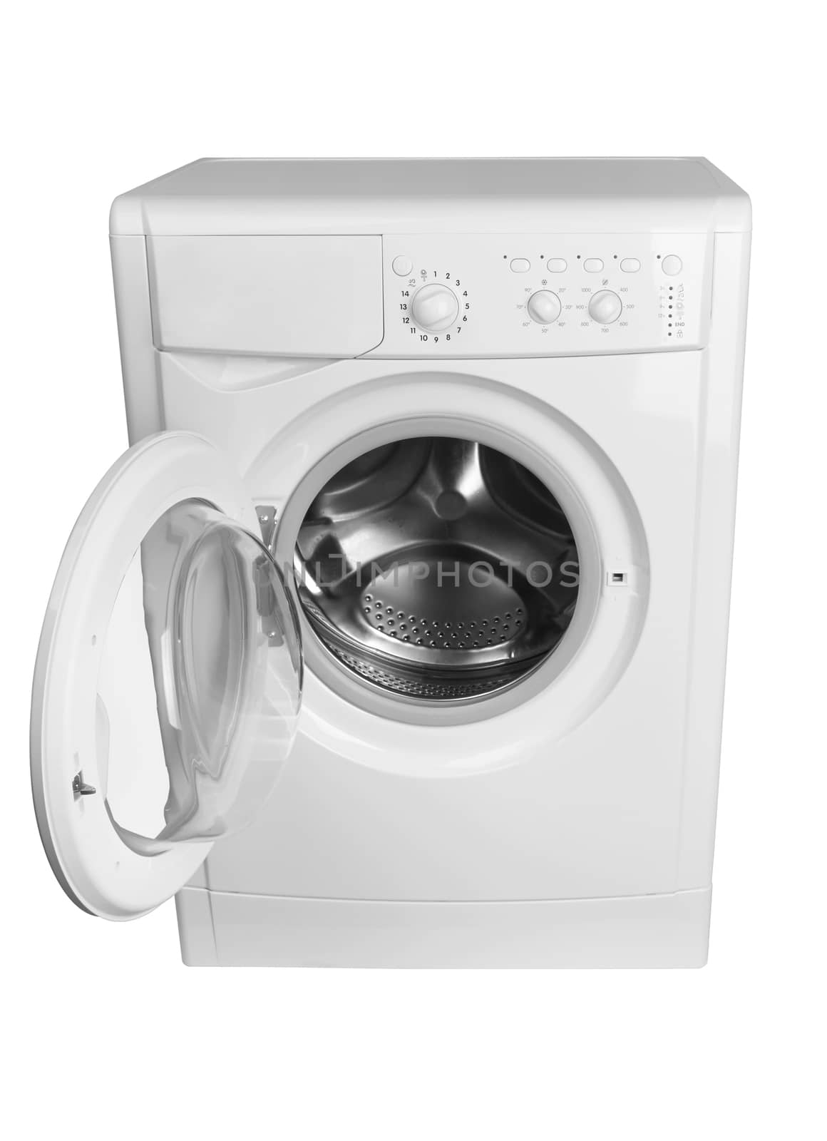 Washing machine isolated on white background