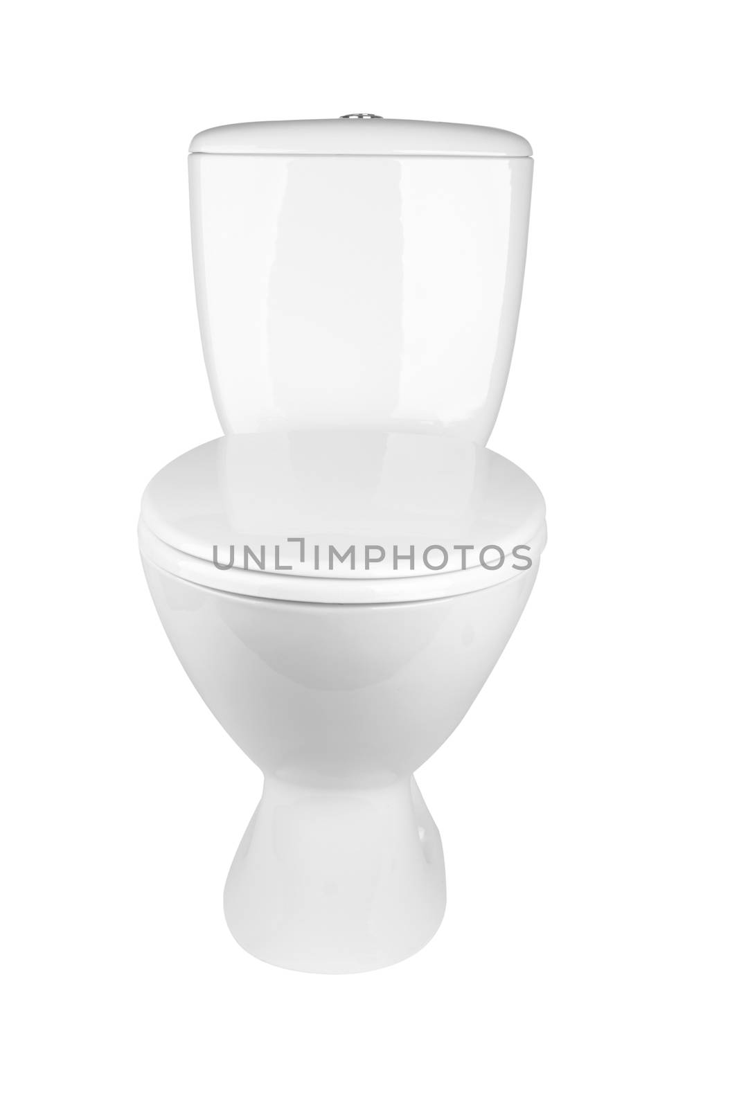 toilet bowl isolated on a white background