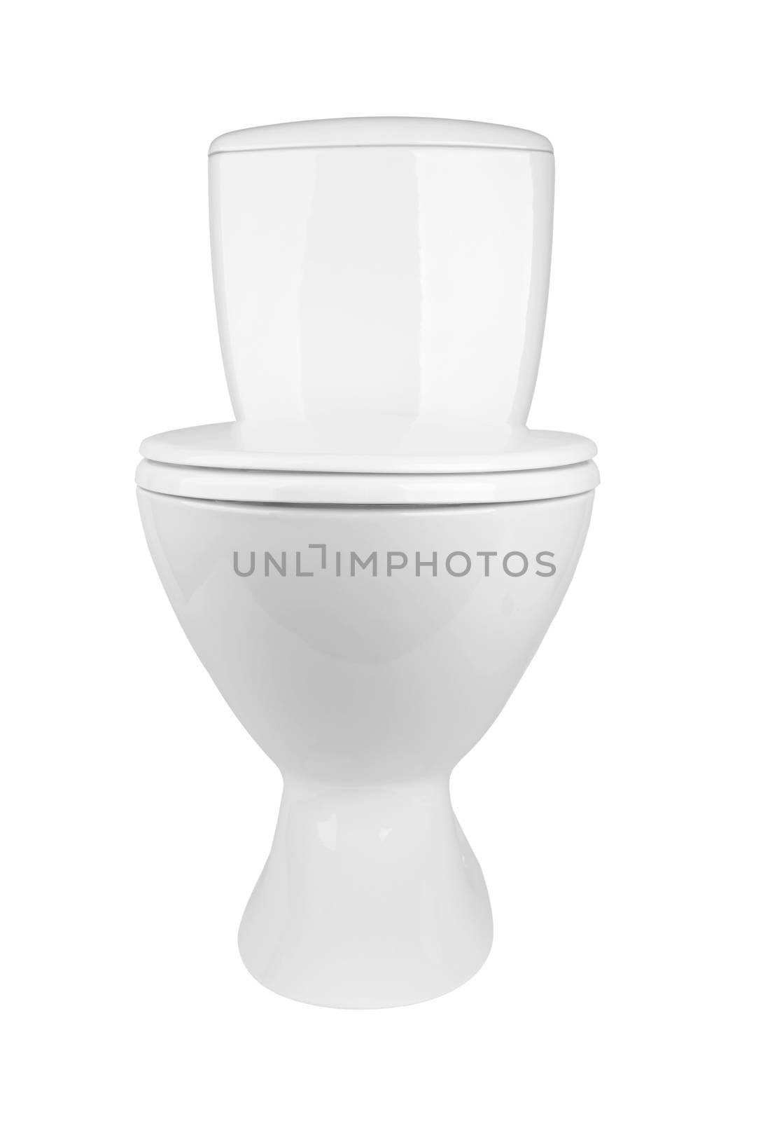 toilet bowl isolated on a white background