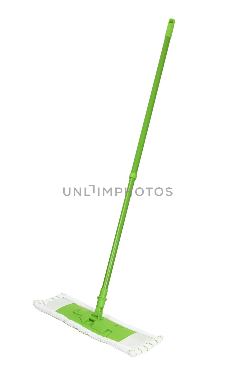 Green mop isolated by pioneer111