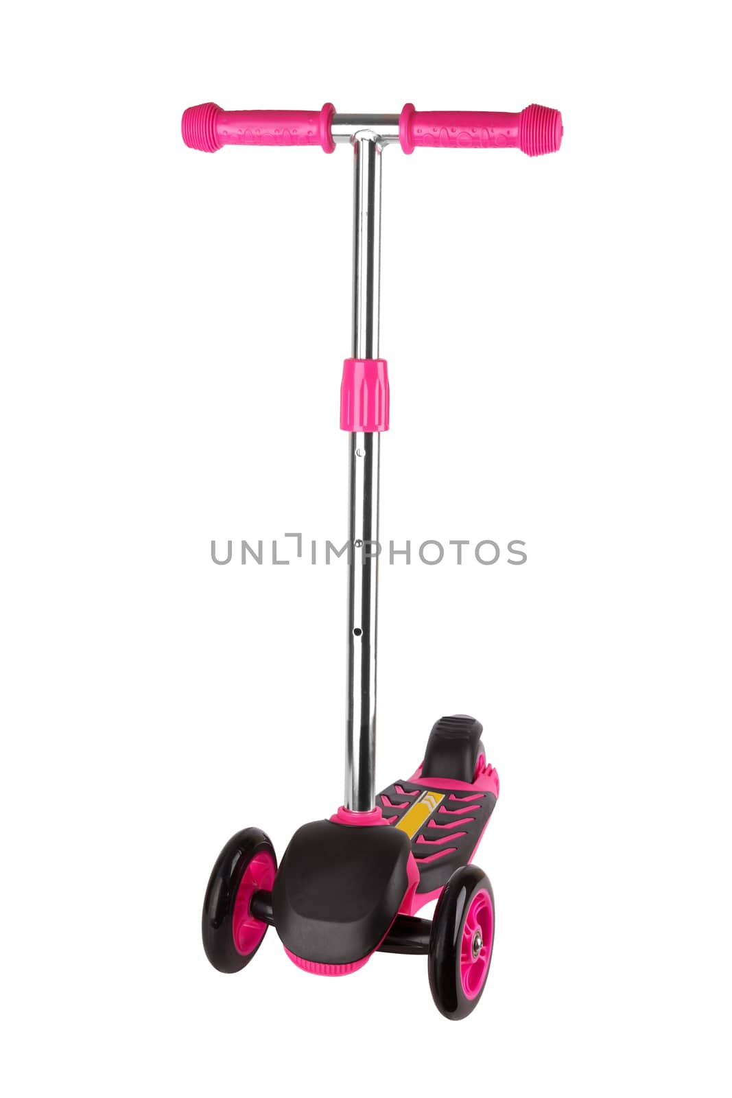 Plastic scooter isolated on a white background