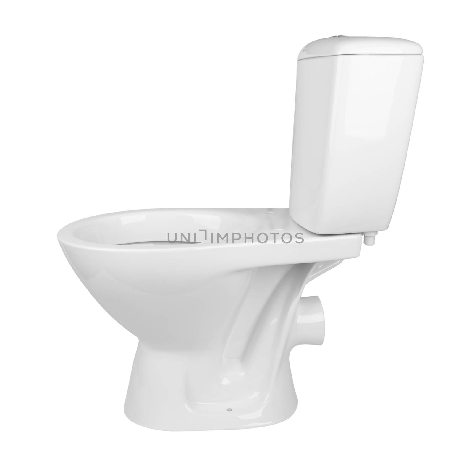 toilet bowl isolated on a white background