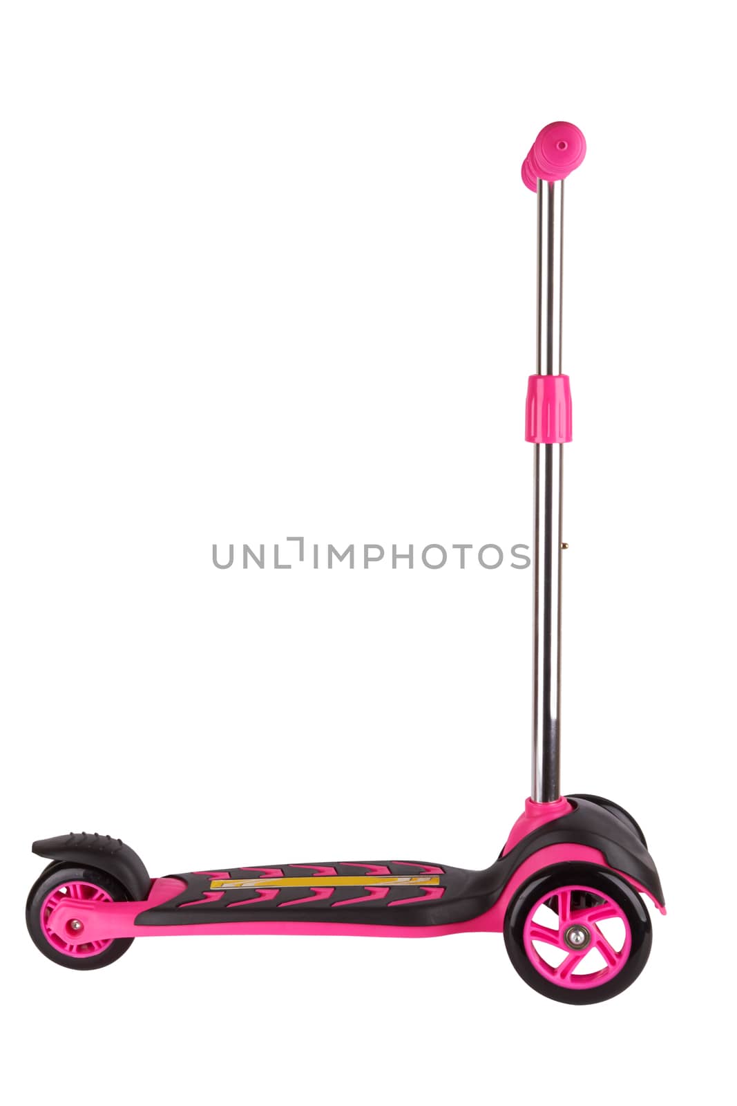 Plastic scooter isolated on a white background