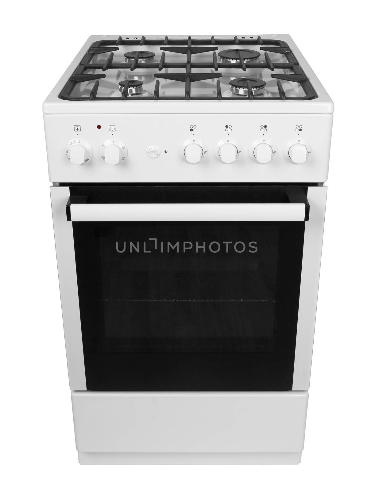 Gas stove isolated on a white background