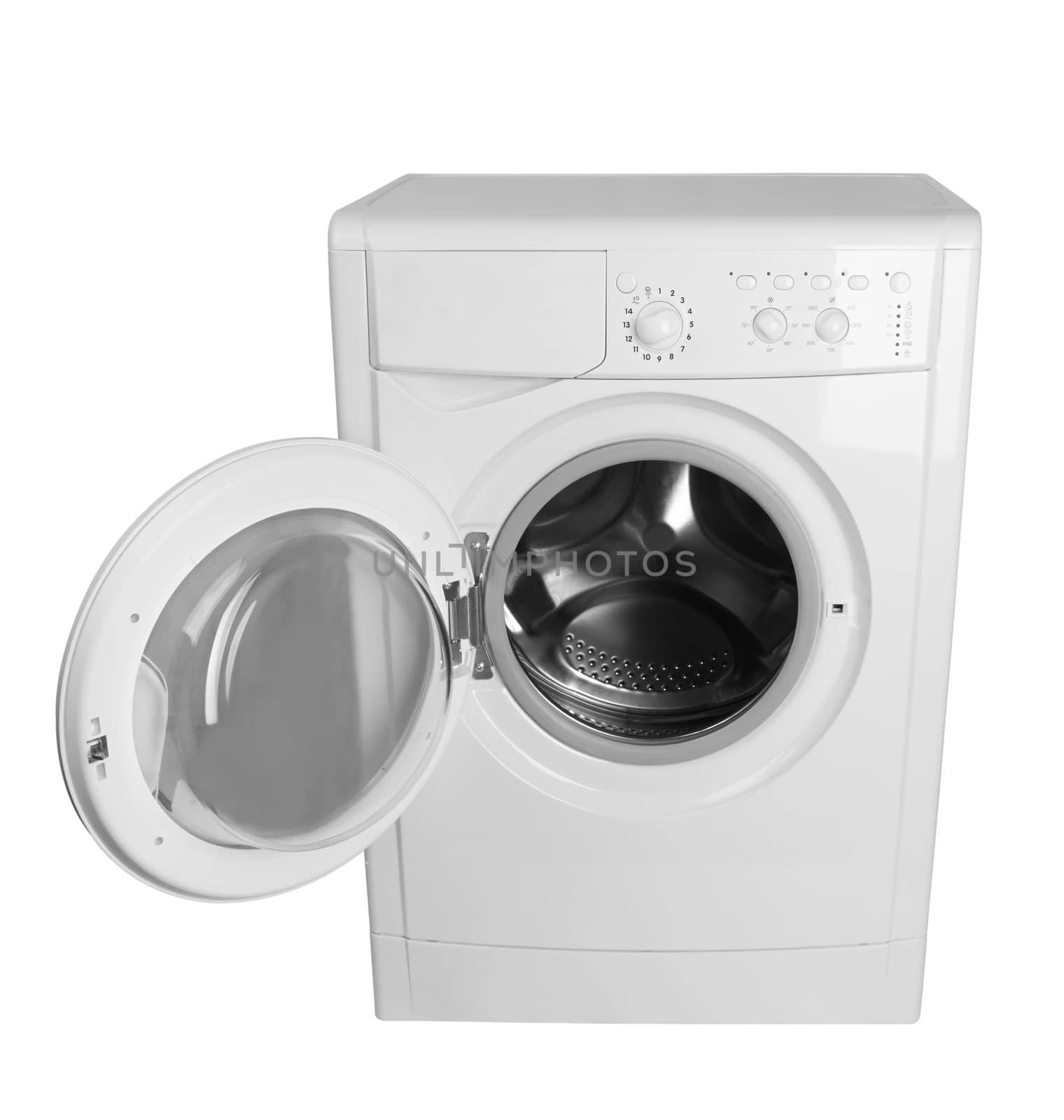 Washing machine isolated on white background