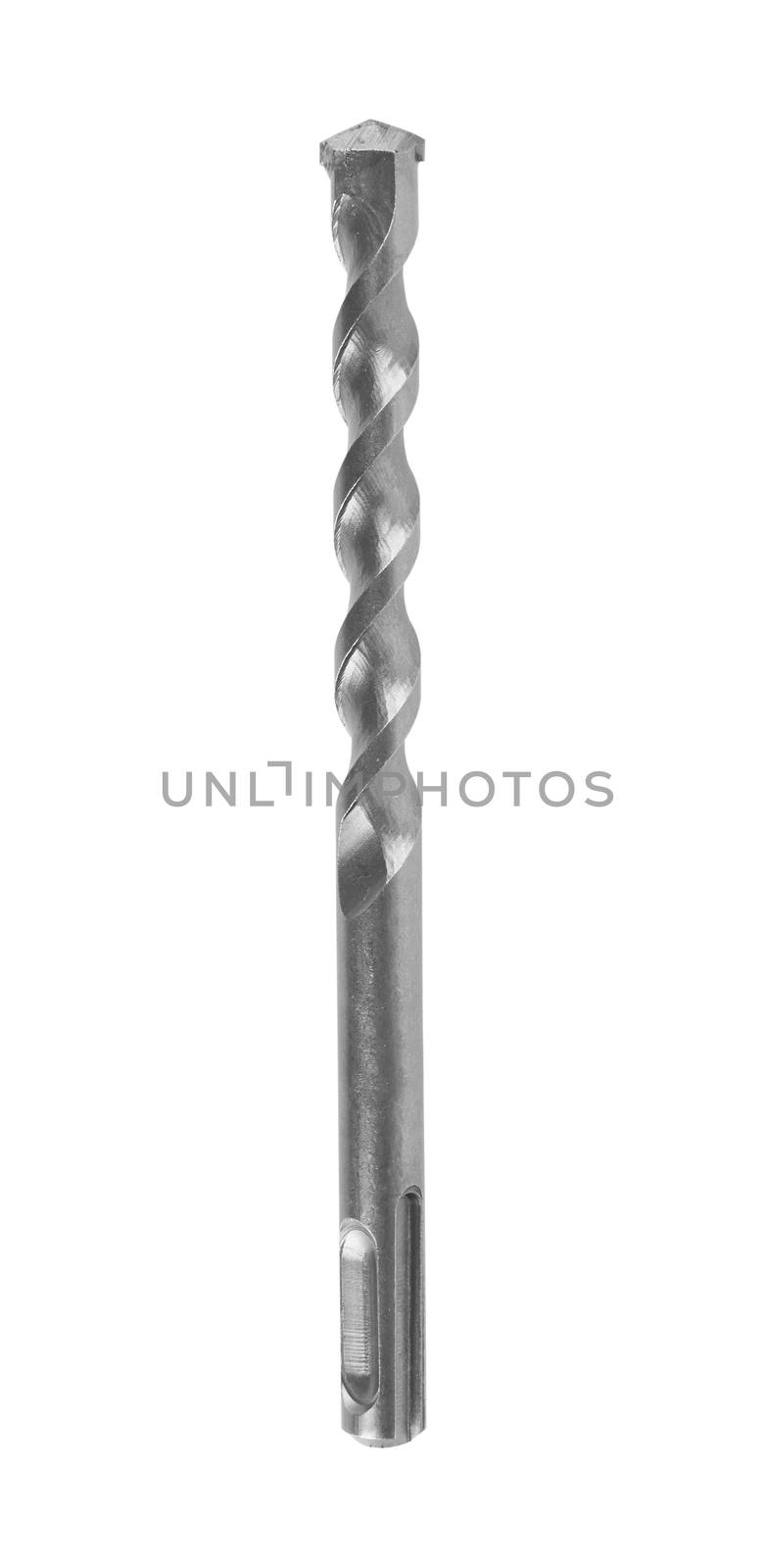 Concrete drill bit isolated on white background