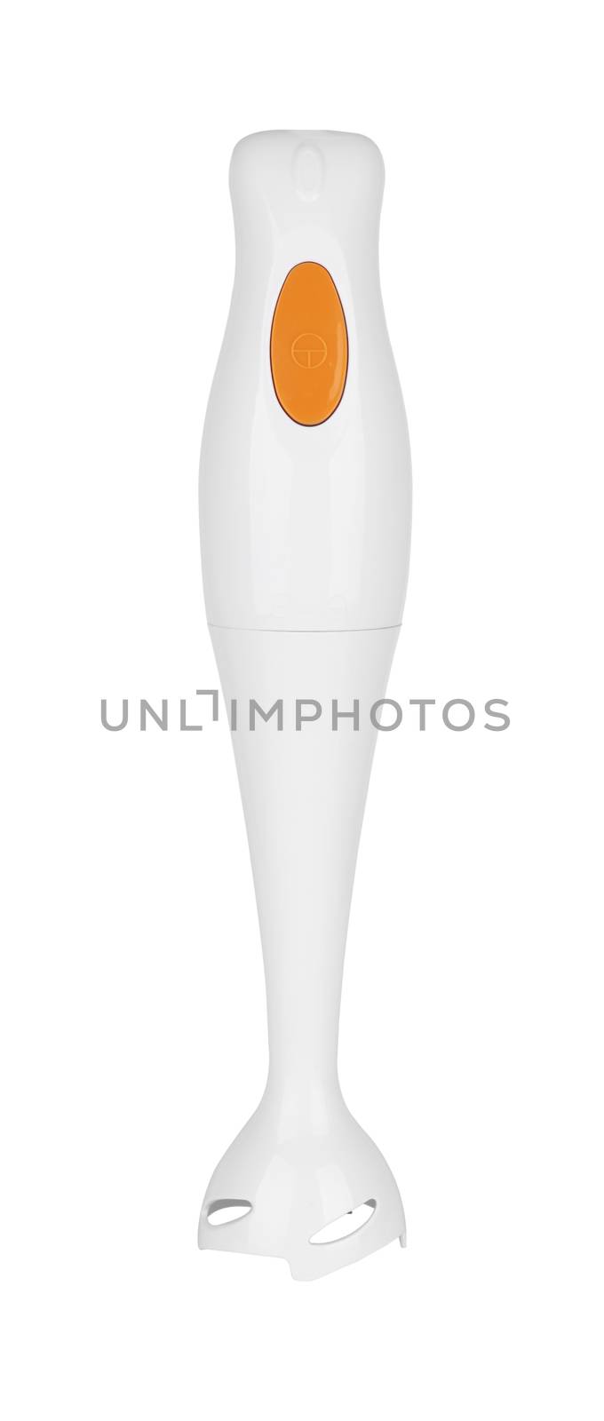 Electric hand blender on a white background