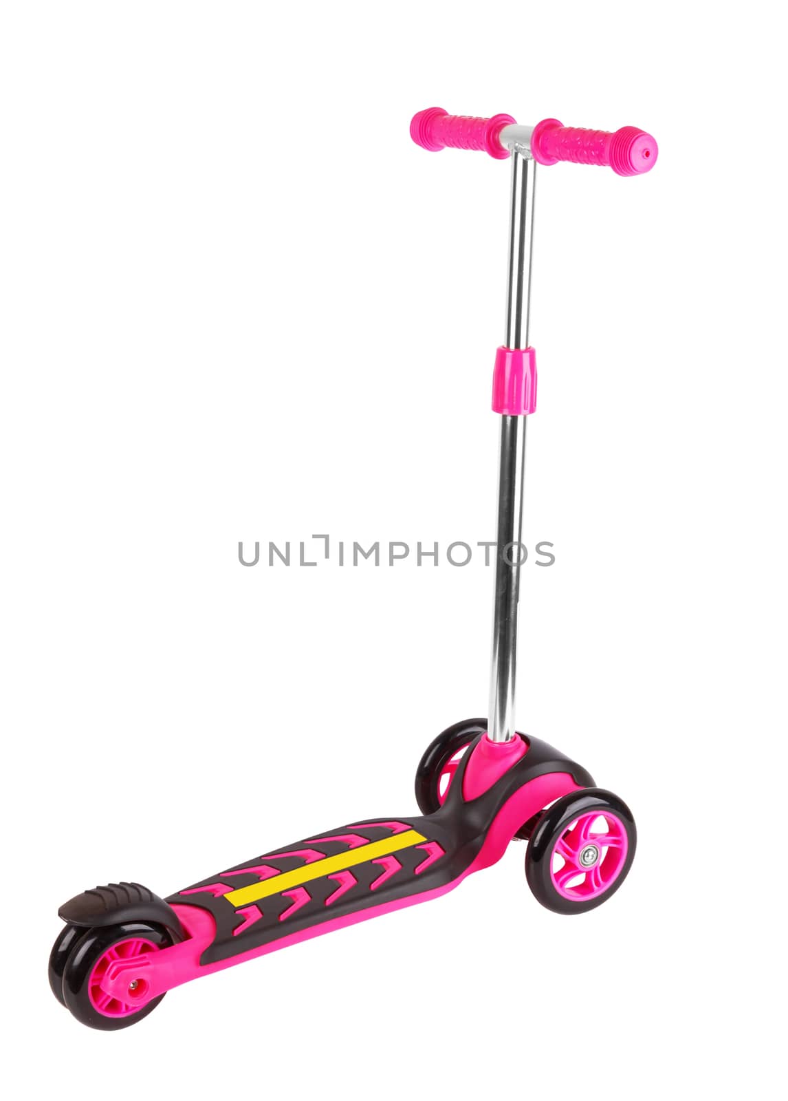 Plastic scooter isolated on a white background