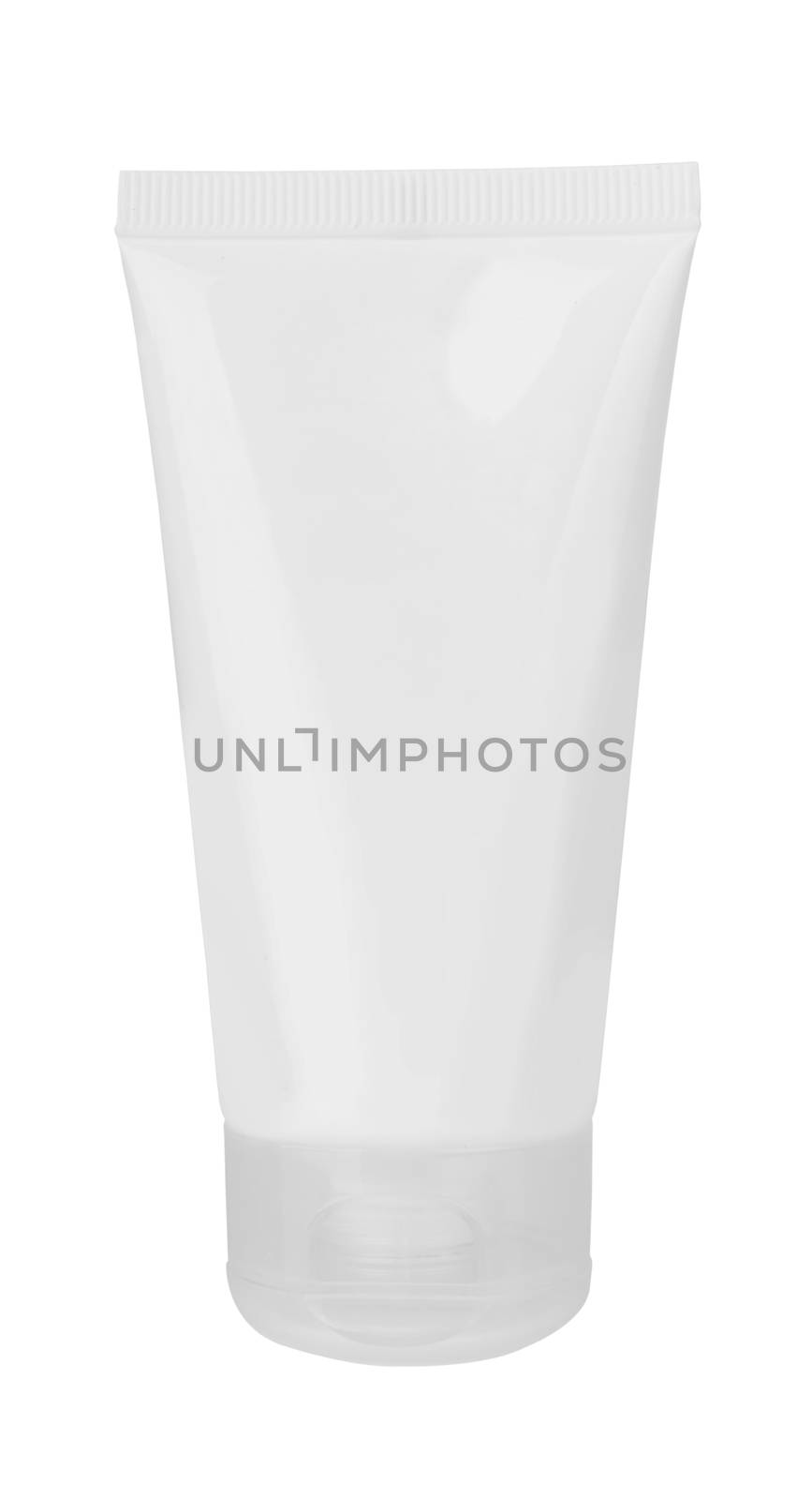 A tube of toothpaste, cream or gel isolated on white background 