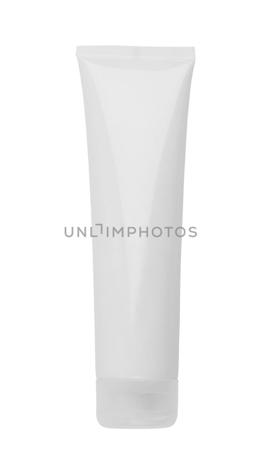 A tube of toothpaste, cream or gel isolated on white background 