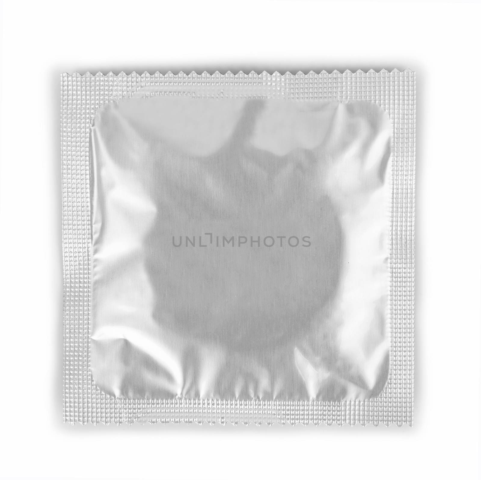 Condom isolated on a white background