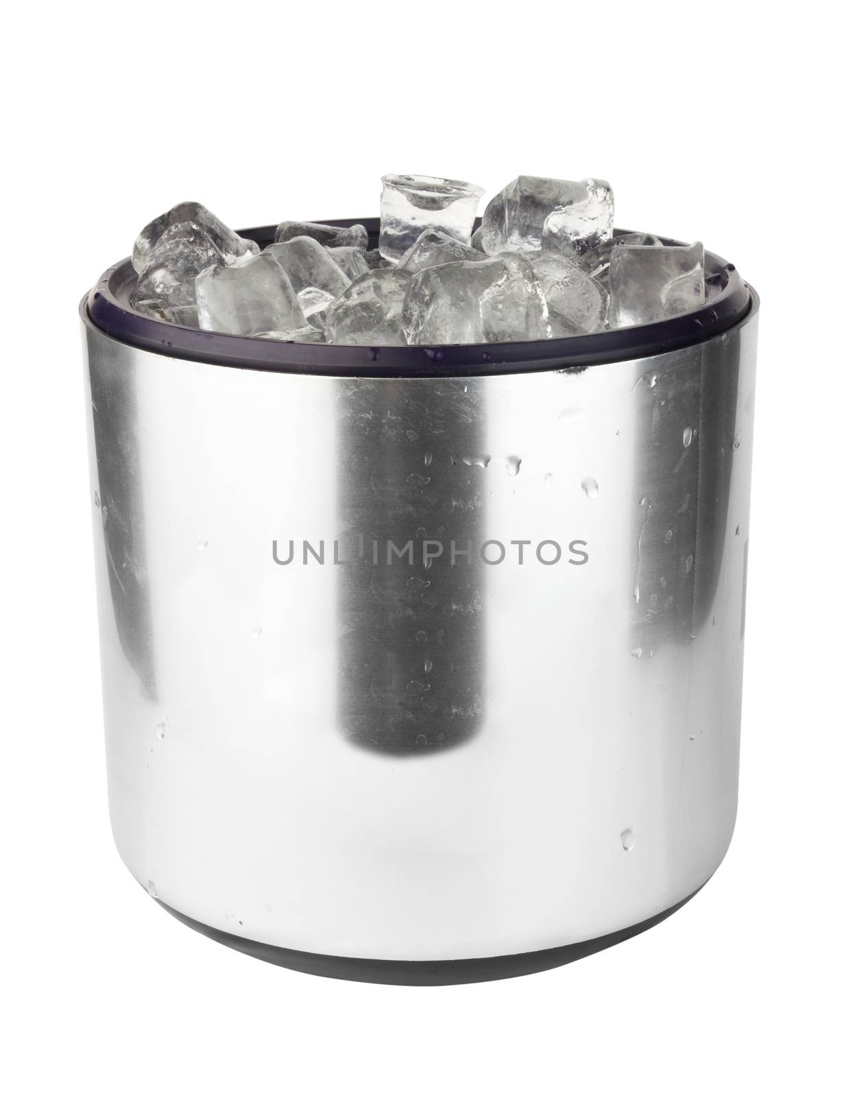 ice bucket isolated on a white background