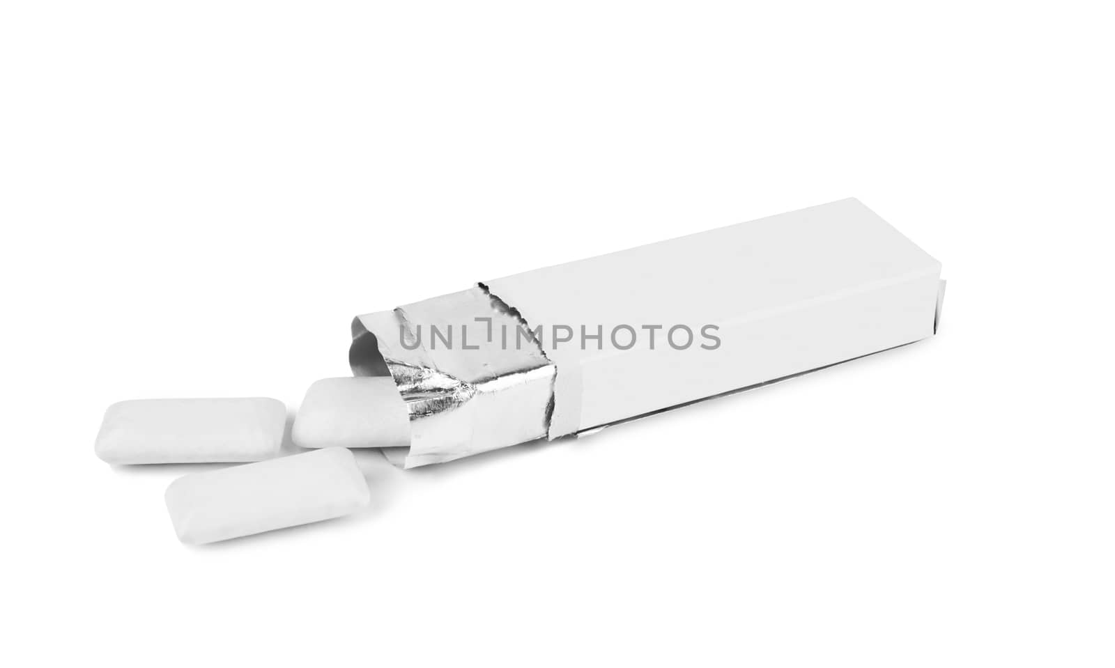 pack chewing gum on a white background