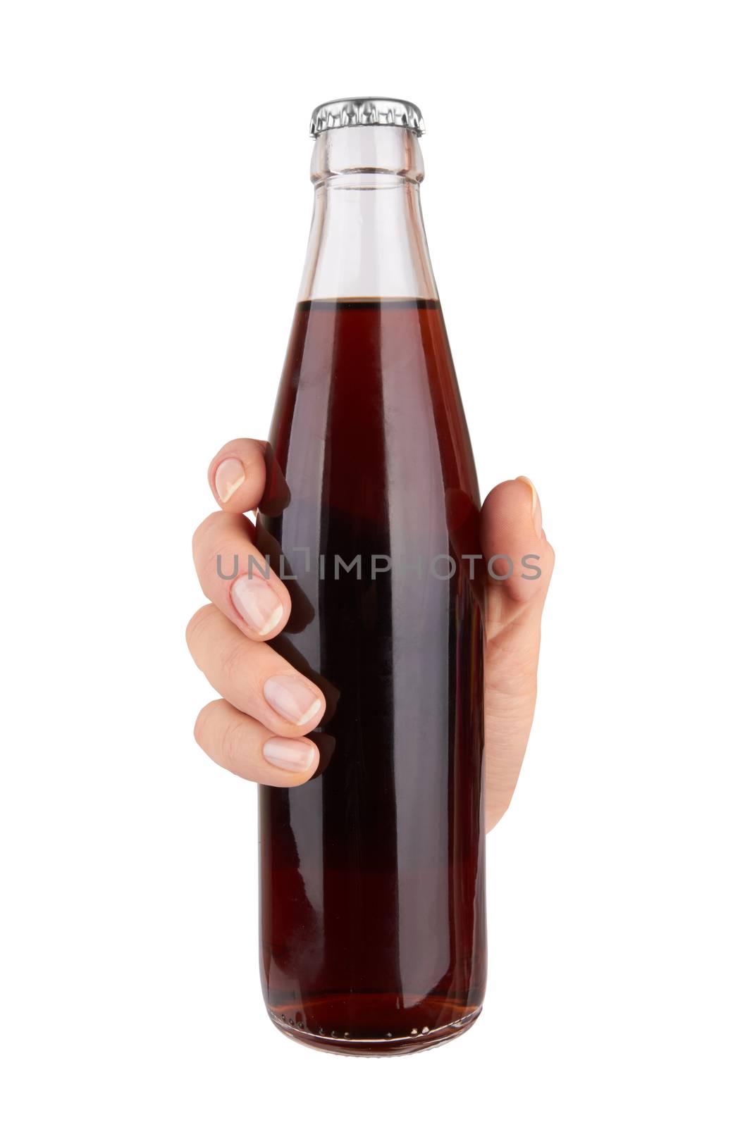 blank soda bottle isolated on a white background 