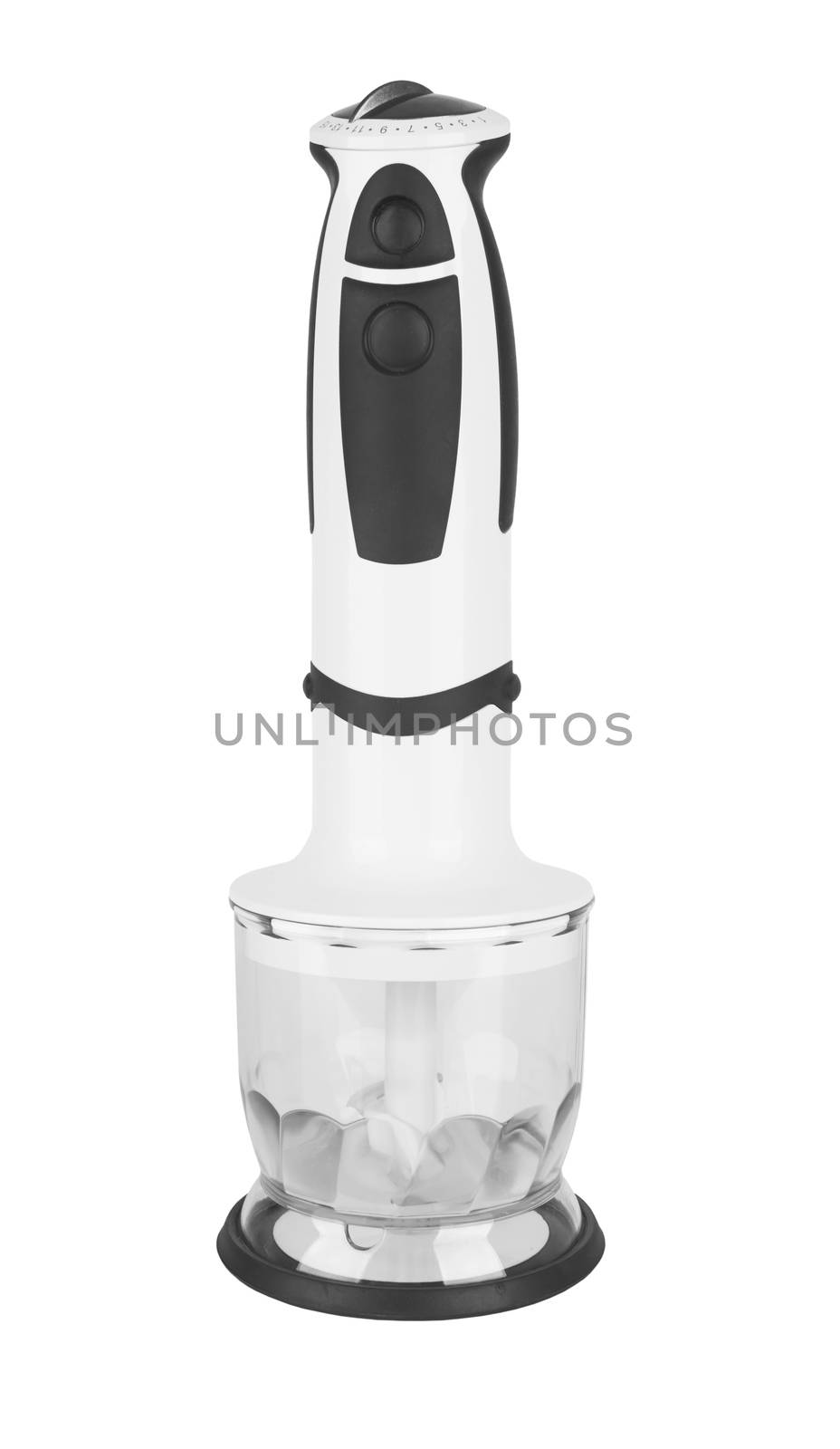 Electric hand blender on a white background 